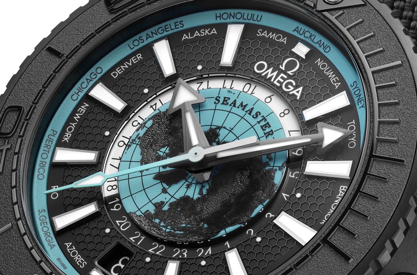 UK Top AAA Fake Omega Seamaster Planet Ocean World Time Watches: A Fusion Of Adventure And Precision